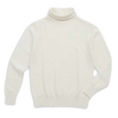 Polo Neck Long Sleeves Jumper Cream