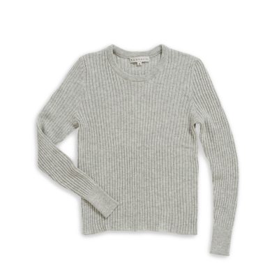 Round Neck Long Sleeves Ribs Slimfit Jumper