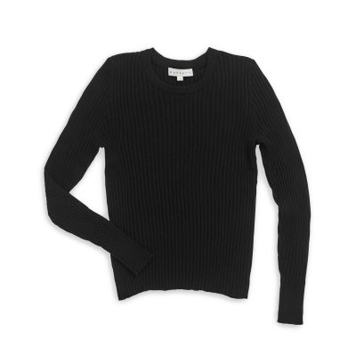 Round Neck Long Sleeves Ribs Slimfit Jumper