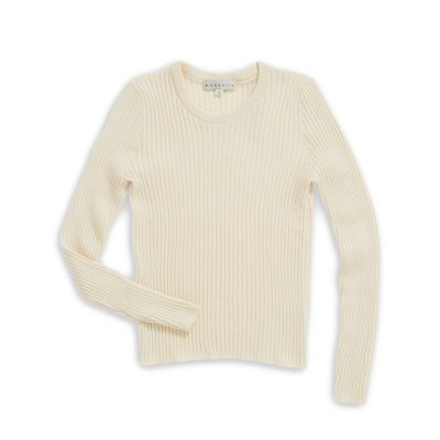 Round Neck Long Sleeves Ribs Slimfit Jumper